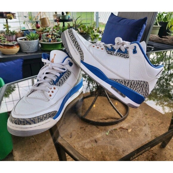 Nike Air Jordan 3 Retro Wizards Blue White Cement Copper Men Size 9 CT8532-148 main image 6